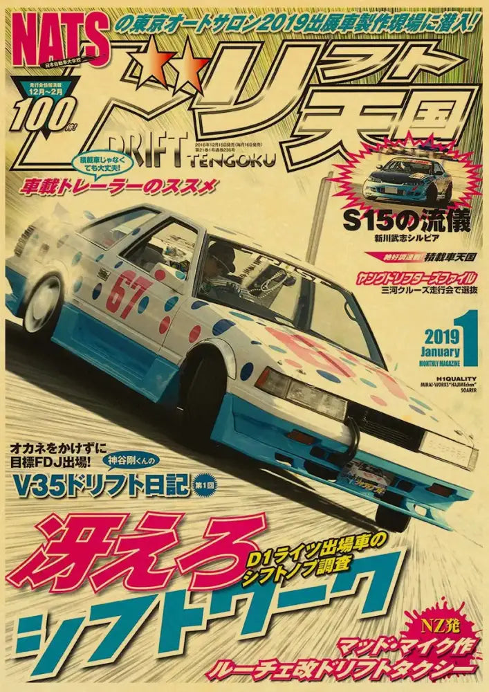 DecorBites™ JDM Retro Racing Car Poster Prints