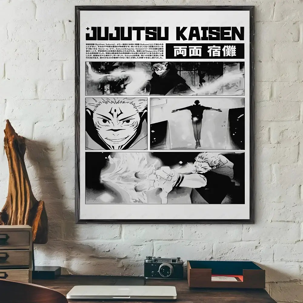 DecorBites™ Jujutsu Kaisen Anime Poster Wall Art