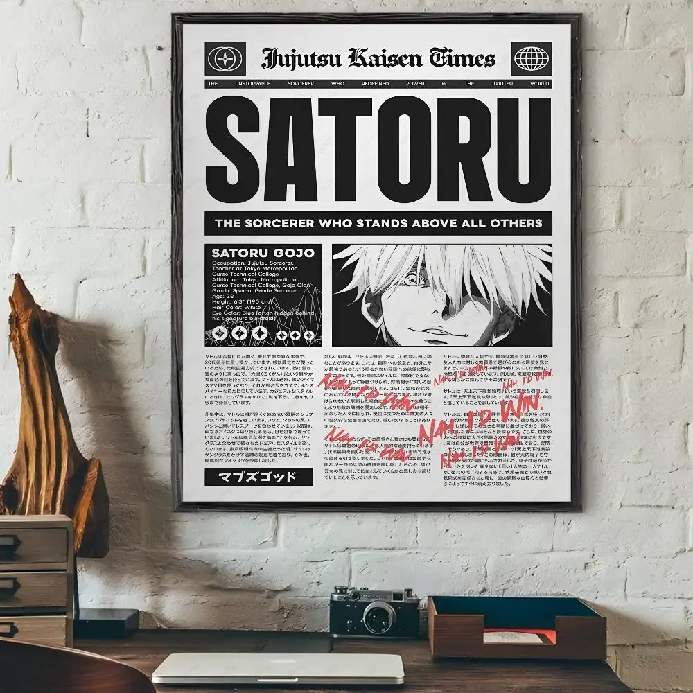DecorBites™ Jujutsu Kaisen Anime Poster Wall Art