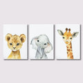 DecorBites™ Jungle Animal Nursery Wall Art Set