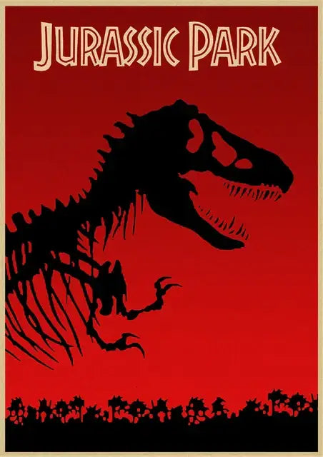 DecorBites™ Jurassic Park Dinosaur Canvas Wall Art