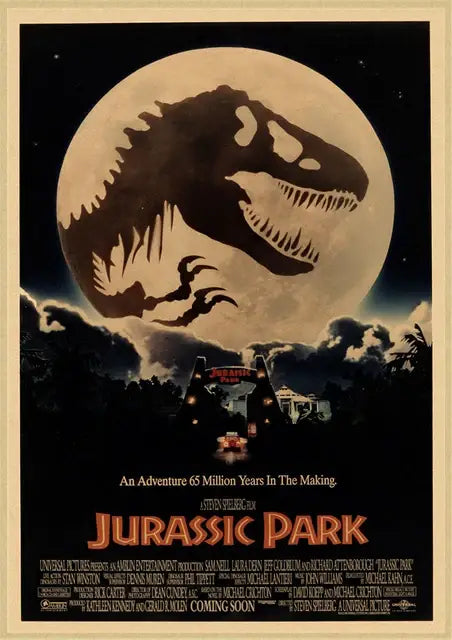 DecorBites™ Jurassic Park Dinosaur Canvas Wall Art