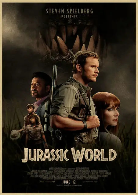 DecorBites™ Jurassic Park Dinosaur Canvas Wall Art