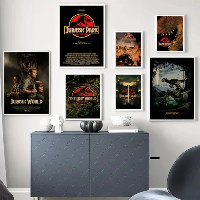 DecorBites™ Jurassic Park Dinosaur Canvas Wall Art