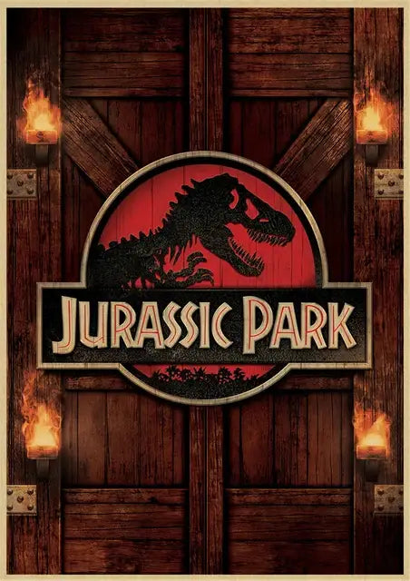 DecorBites™ Jurassic Park Dinosaur Canvas Wall Art