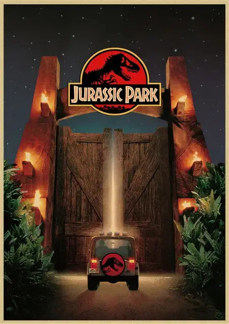 DecorBites™ Jurassic Park Dinosaur Canvas Wall Art