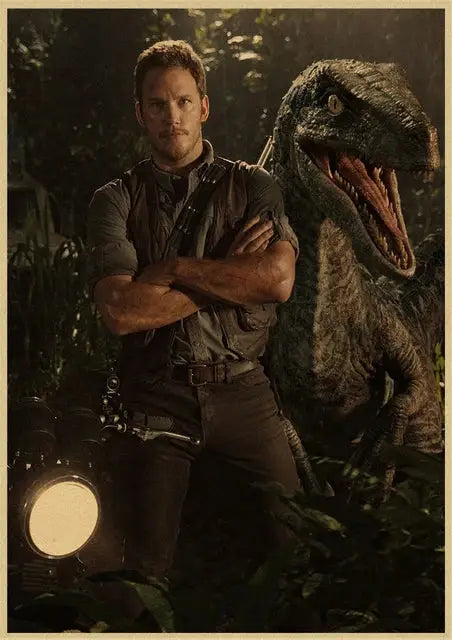 DecorBites™ Jurassic Park Dinosaur Canvas Wall Art