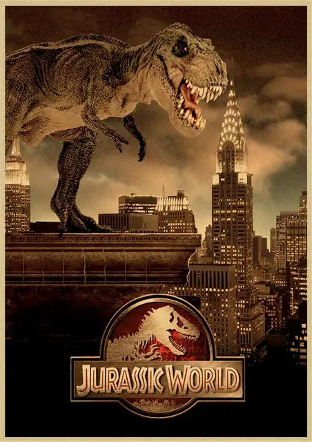 DecorBites™ Jurassic Park Dinosaur Canvas Wall Art