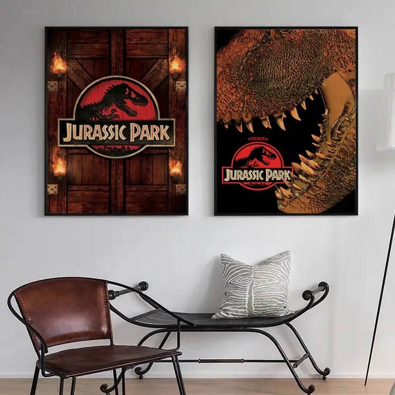 DecorBites™ Jurassic Park Dinosaur Canvas Wall Art