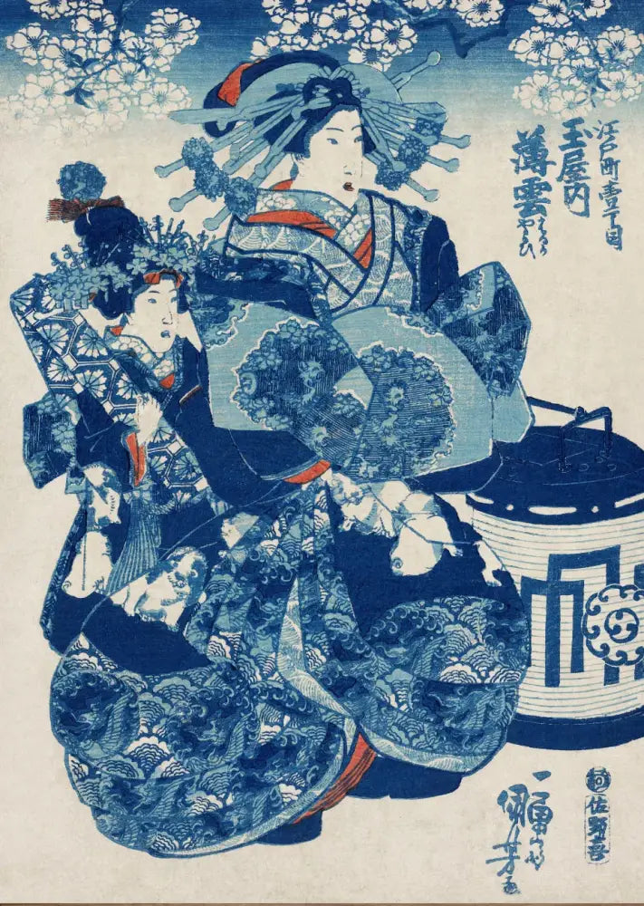 DecorBites™ Katsushika Hokusai Blue Waves Canvas Wall Art