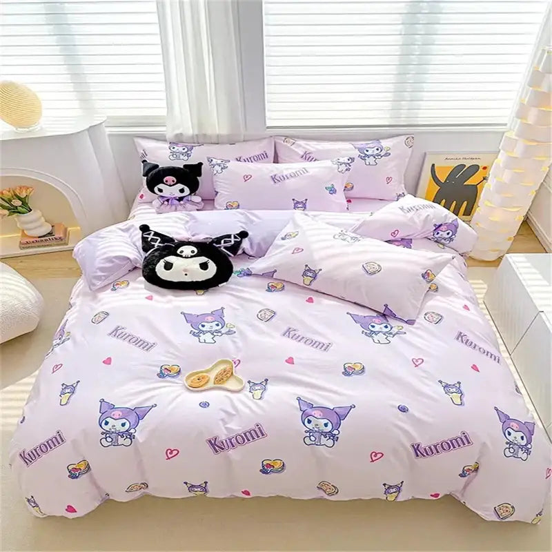 DecorBites™ Kawaii Cinnamoroll Bedding Set - Cute Cartoon Dorm Decor
