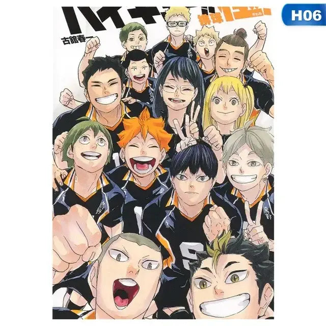DecorBites™ Kids Haikyuu Volleyball Anime Canvas Poster