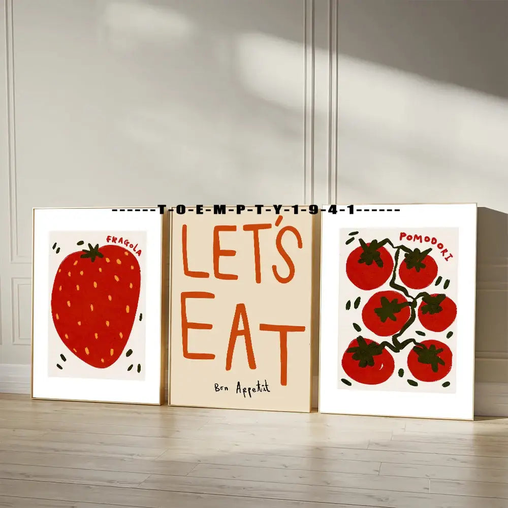 DecorBites™ Kitchen Gallery Wall Prints for Foodies