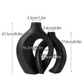 DecorBites™ Large 21cm CAPIRON Ceramic Vase Home Decor