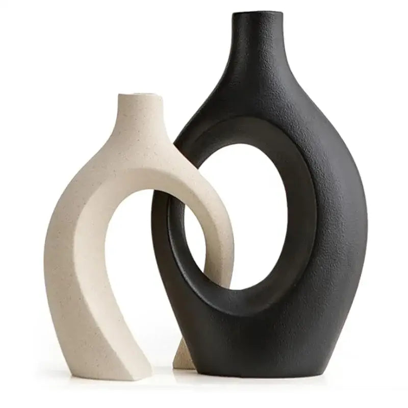 DecorBites™ Large 21cm CAPIRON Ceramic Vase Home Decor