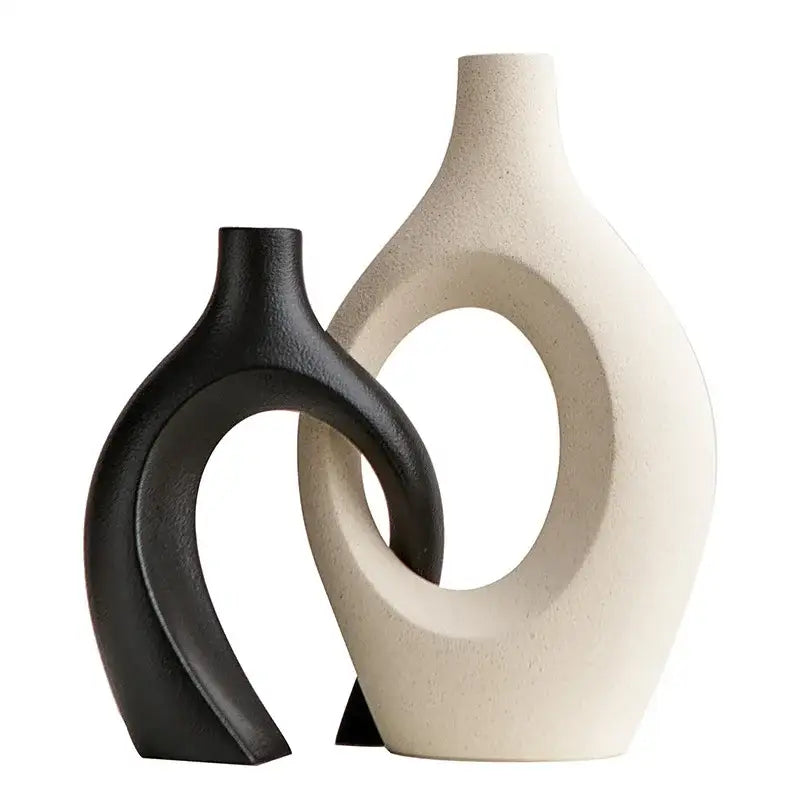 DecorBites™ Large 21cm CAPIRON Ceramic Vase Home Decor
