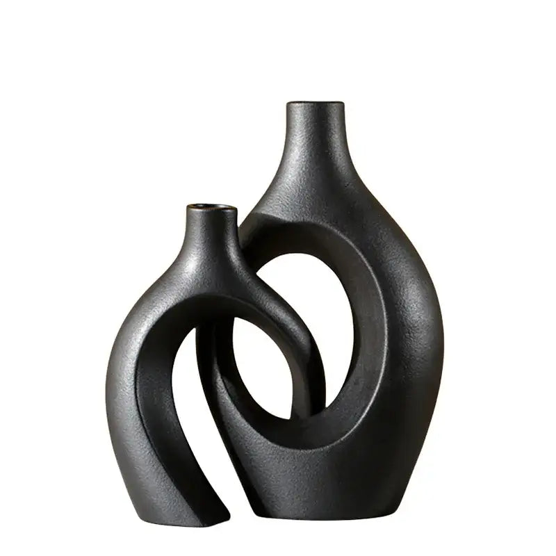 DecorBites™ Large 21cm CAPIRON Ceramic Vase Home Decor