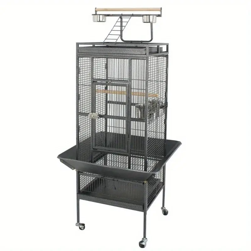 DecorBites™ Large 61" Bird Cage - Non-Toxic Steel, Easy Assembly