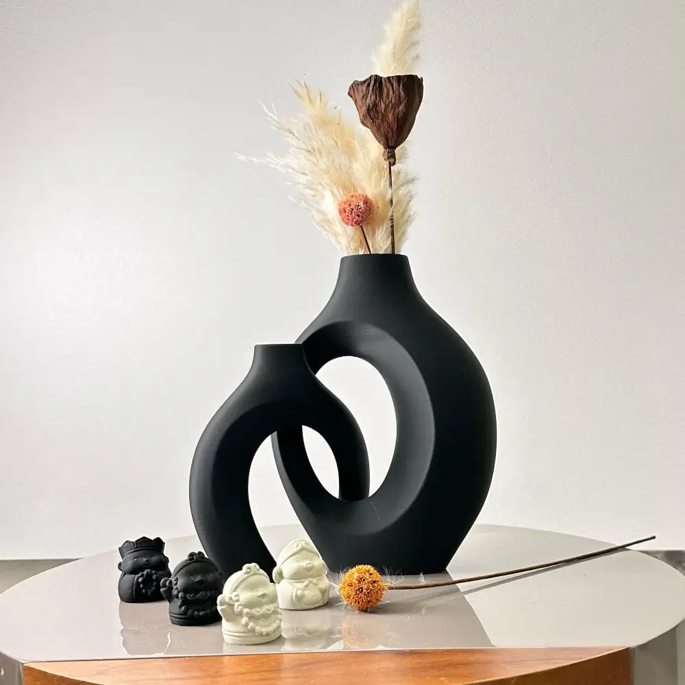 DecorBites™ Large Dried Vase Set for Home and Office