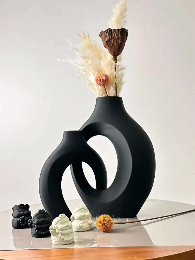 DecorBites™ Large Dried Vase Set for Home and Office