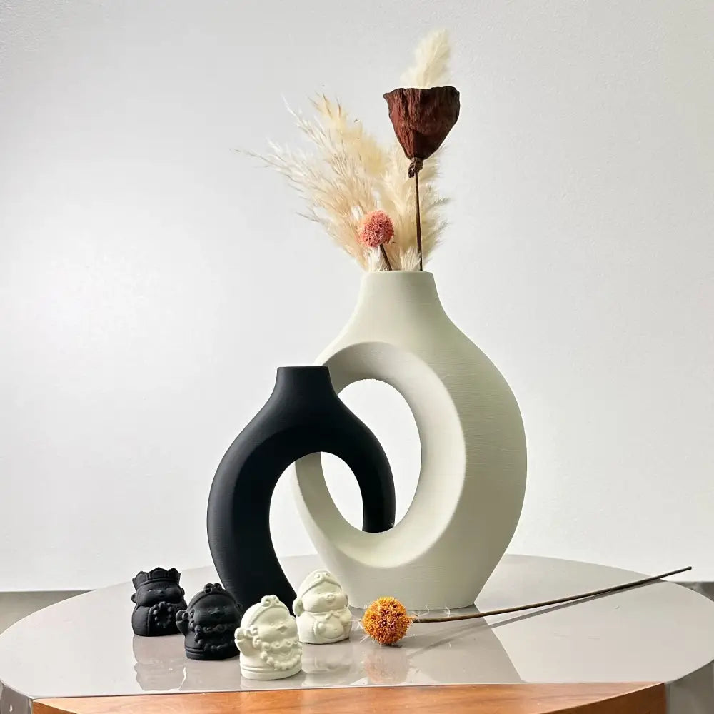 DecorBites™ Large Dried Vase Set for Home and Office
