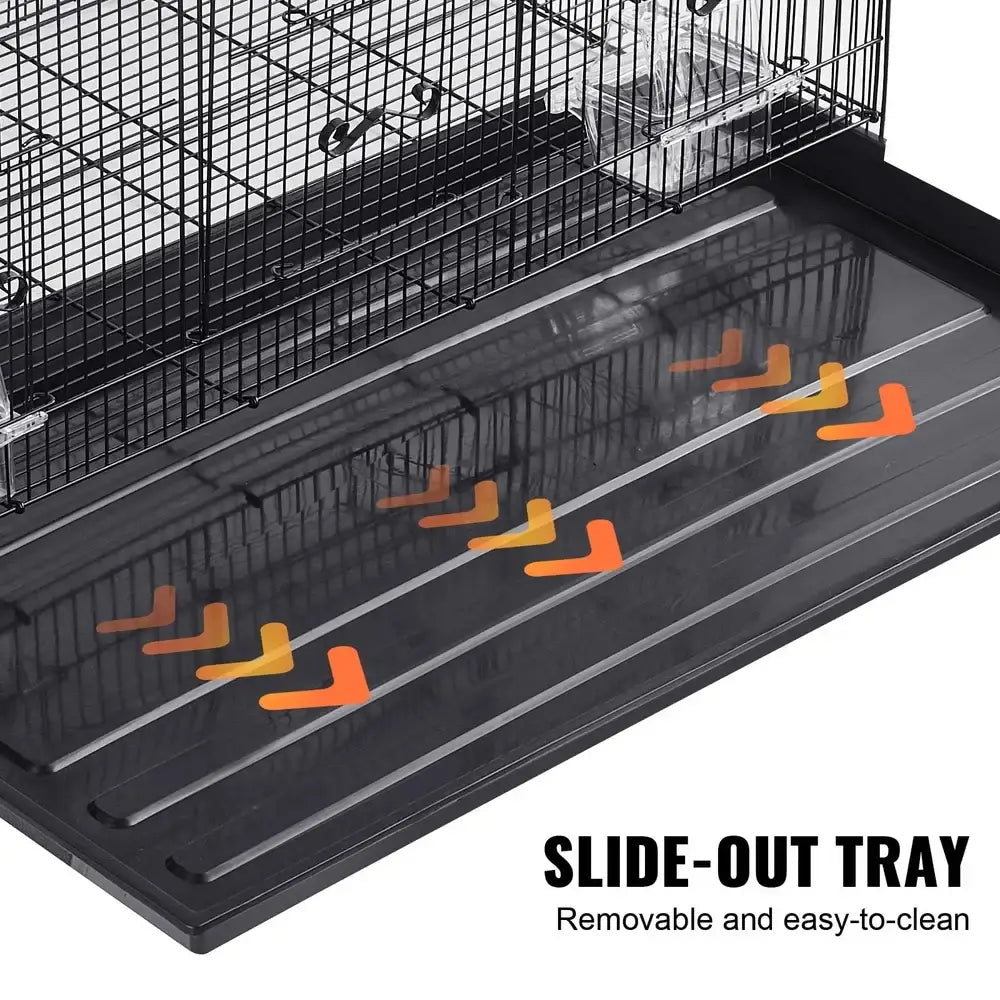 DecorBites™ Large Metal Bird Cage for Cockatiels & Parakeets
