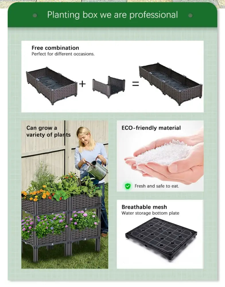 DecorBites™ Large Plastic Flower Pot for Indoor & Outdoor Gardening