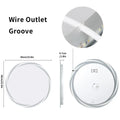 DecorBites™ LED Backlit Round Bathroom Vanity Mirror