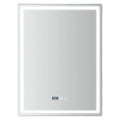 Modern rectangular decorbites™ led bathroom mirror with adjustable brightness anti-fog and digital time display