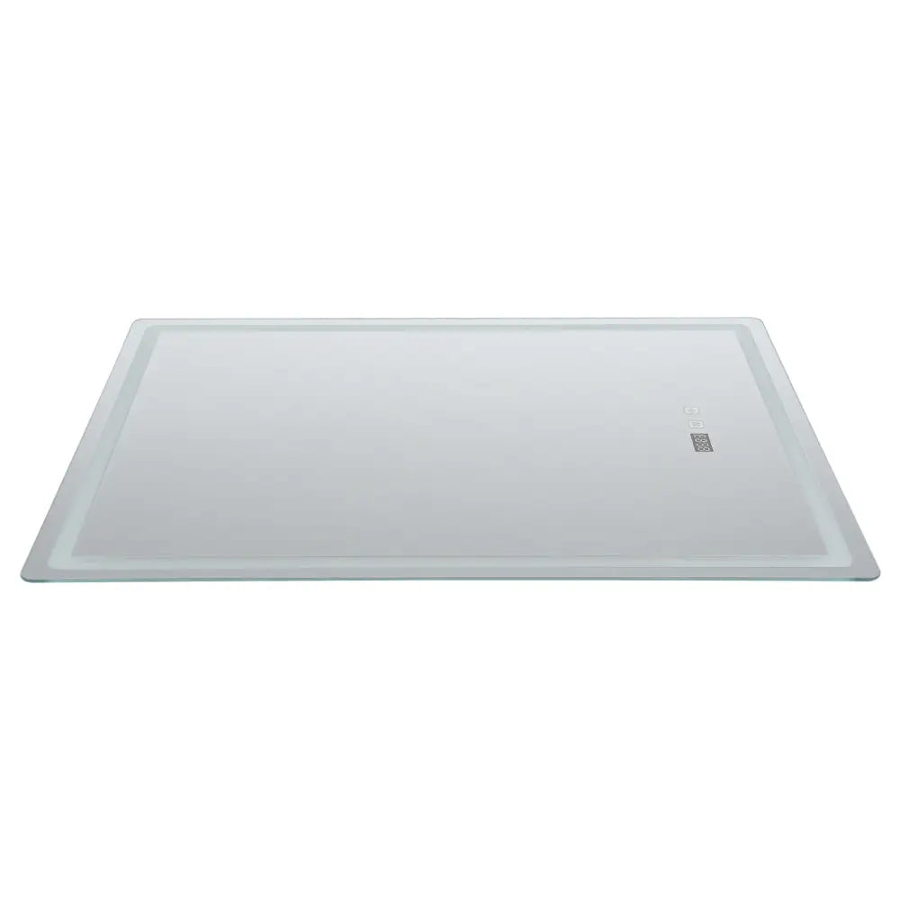 DecorBites™ LED Bathroom Mirror: Adjustable Brightness, Anti-Fog, Time Display