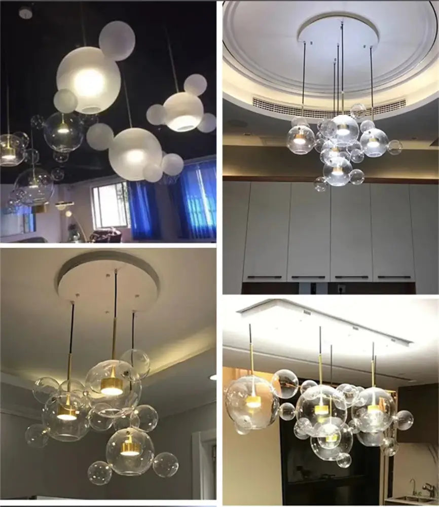 DecorBites™ LED Bubble Ball Chandelier for Home Lighting