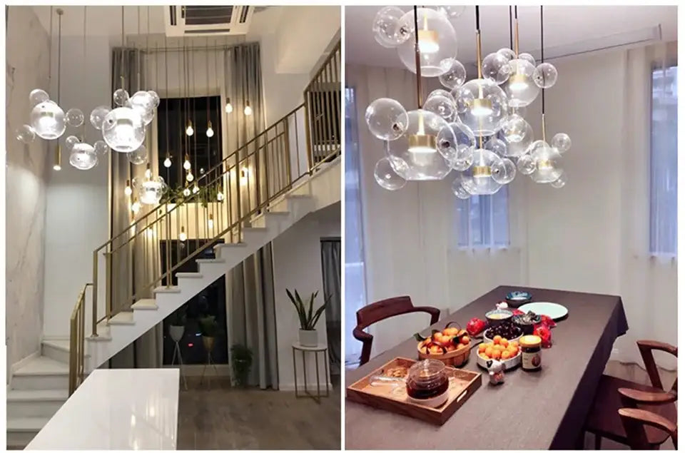 DecorBites™ LED Bubble Chandelier for Home Lighting