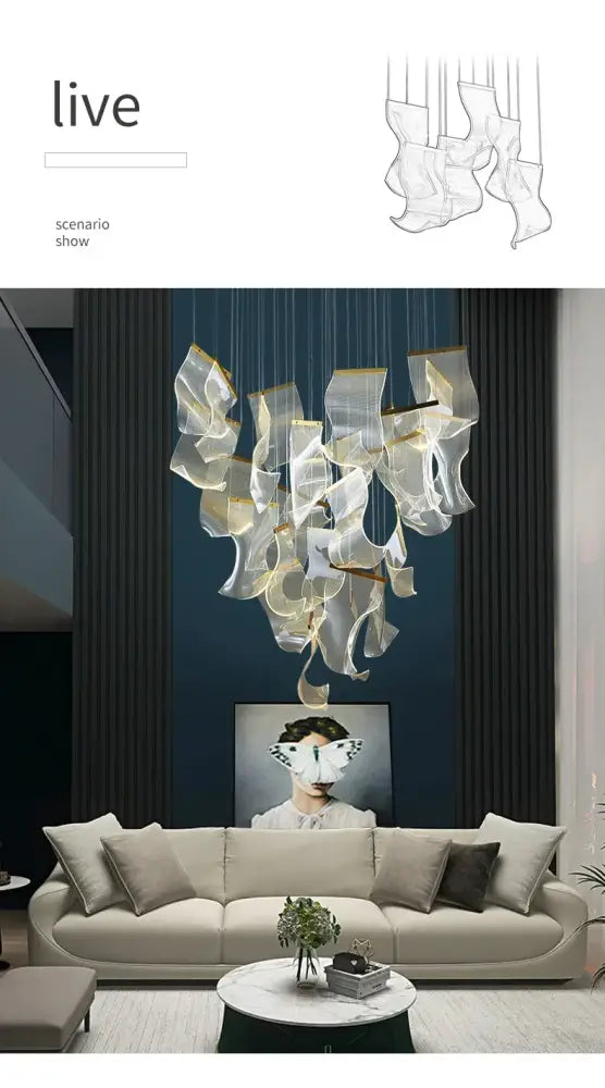 DecorBites™ LED Ceiling Chandelier for Modern Home