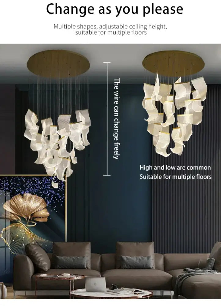 DecorBites™ LED Ceiling Chandelier for Modern Home
