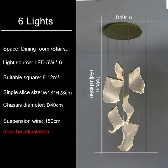 DecorBites™ LED Ceiling Chandelier for Modern Home