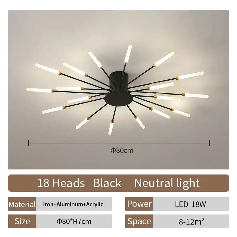 DecorBites™ LED Ceiling Chandelier Light Nordic Design