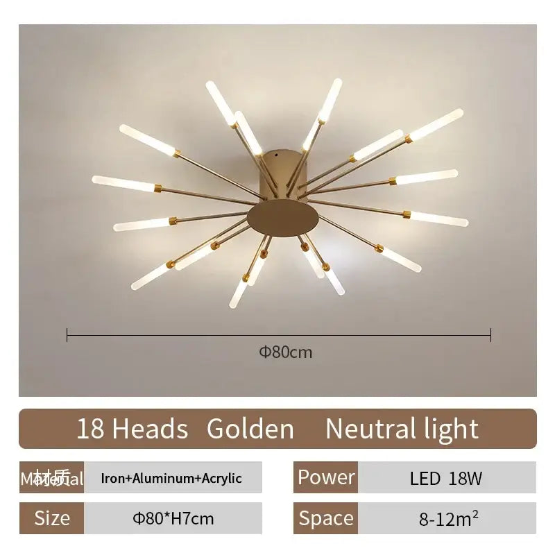 DecorBites™ LED Ceiling Chandelier Light Nordic Design