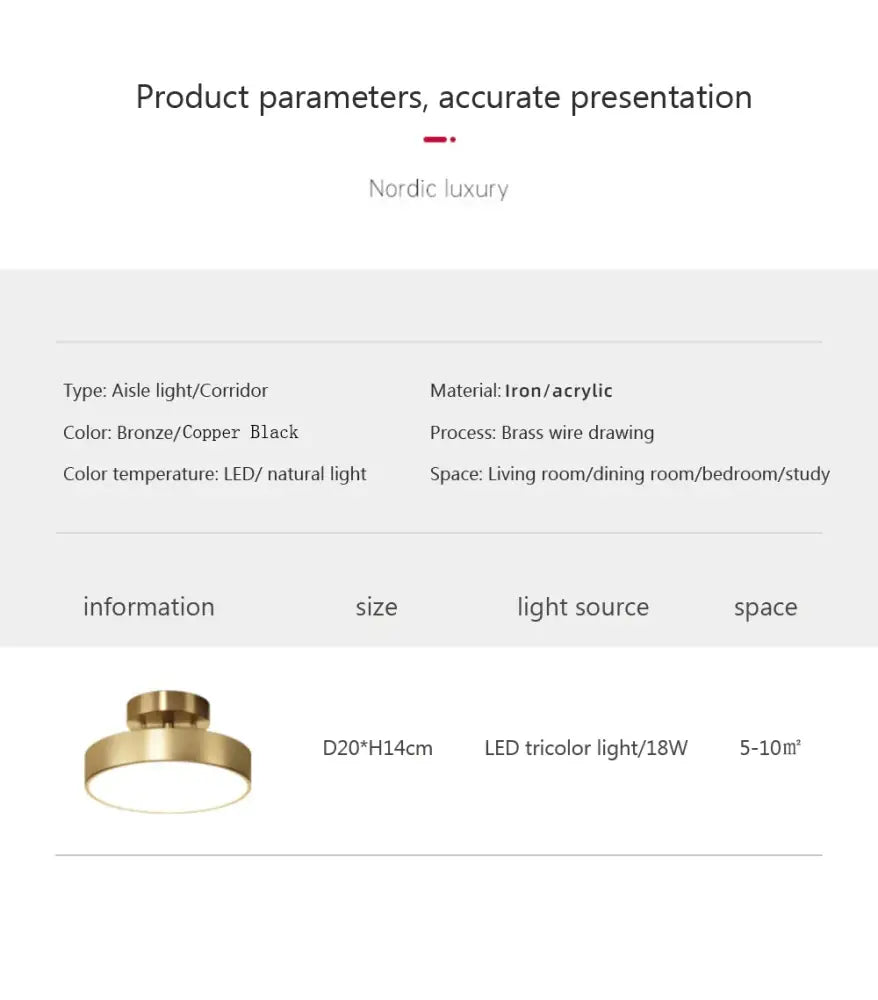 DecorBites™ LED Ceiling Light for Bedroom and Living Room