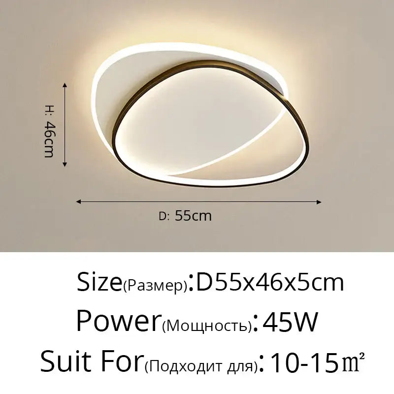 DecorBites™ LED Ceiling Lights: Bedroom Study Living Room Round Luminaria Lustres Lamparas Avize