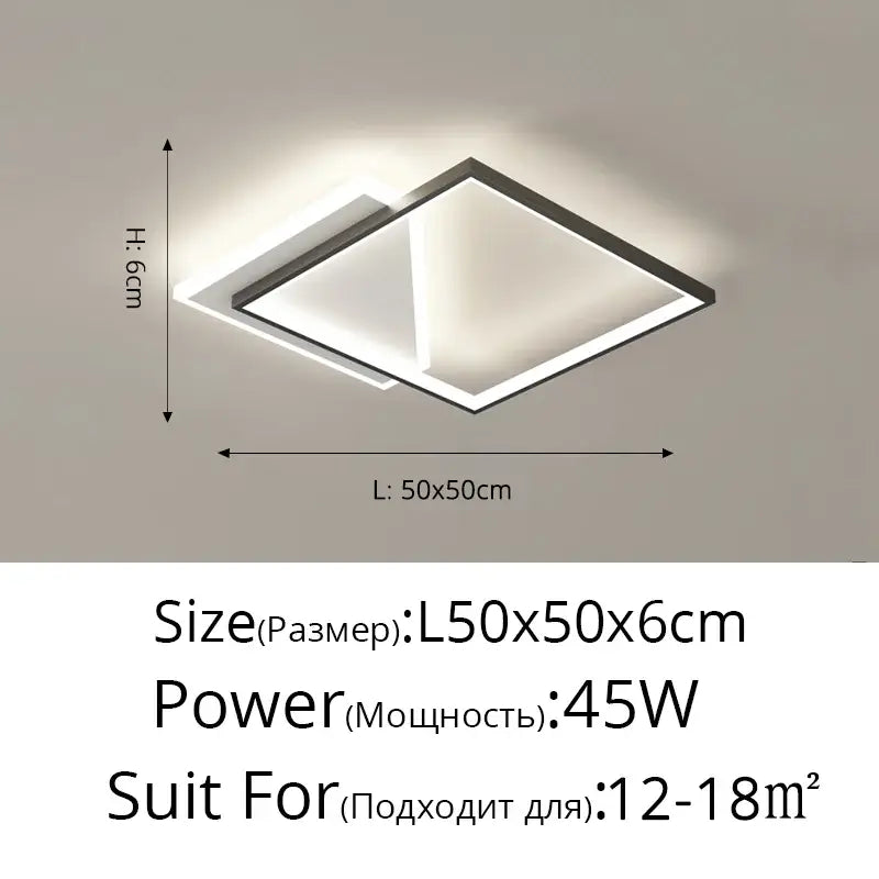 DecorBites™ LED Ceiling Lights: Bedroom Study Living Room Round Luminaria Lustres Lamparas Avize