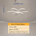DecorBites™ LED Ceiling Lights for Home Decor, White/Black Body, Living Room Bedroom Fixture