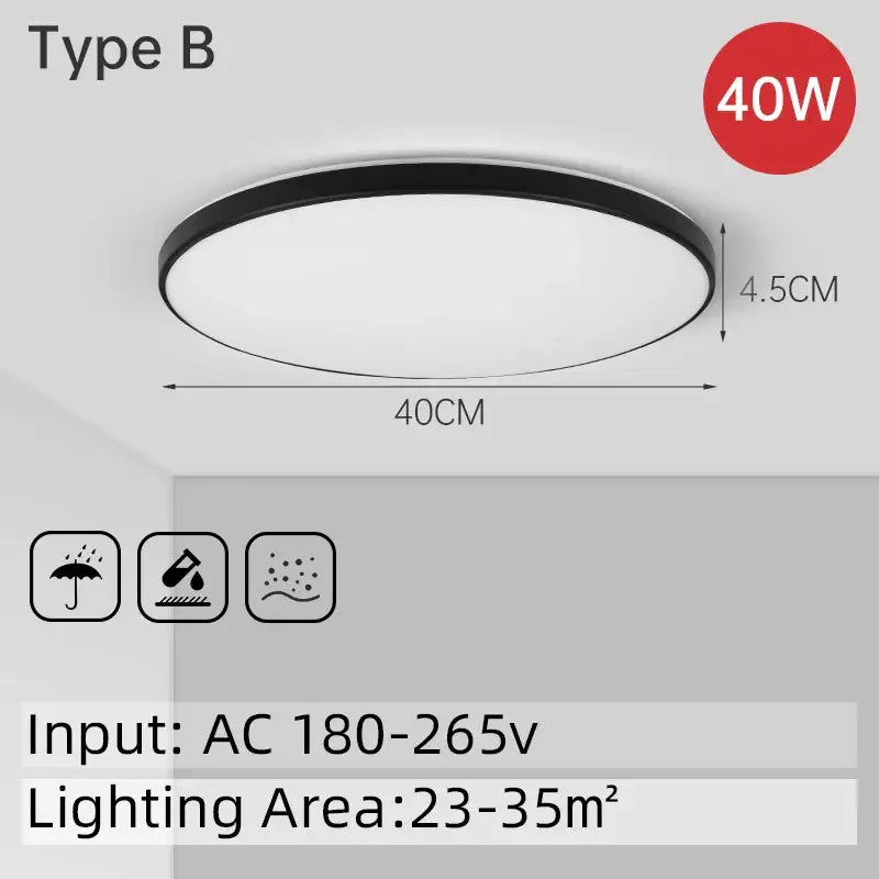 DecorBites™ LED Ceiling Lights for Modern Spaces