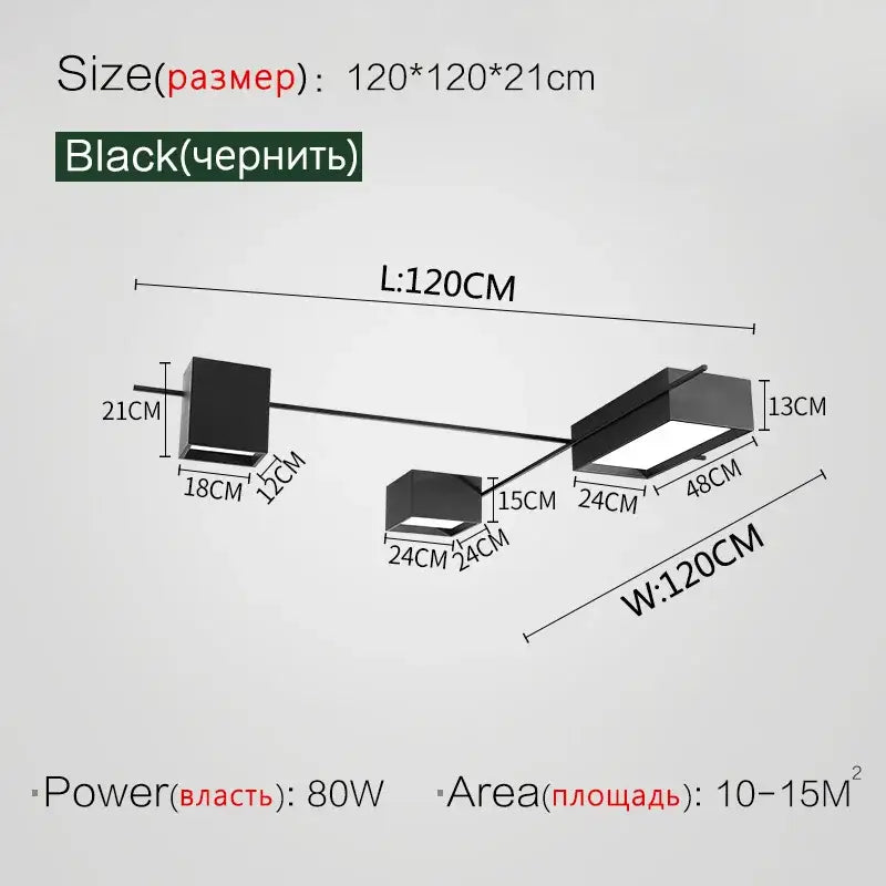 DecorBites™ LED Ceiling Lights Minimalist Modern Living Room Dining Bedroom Lamps