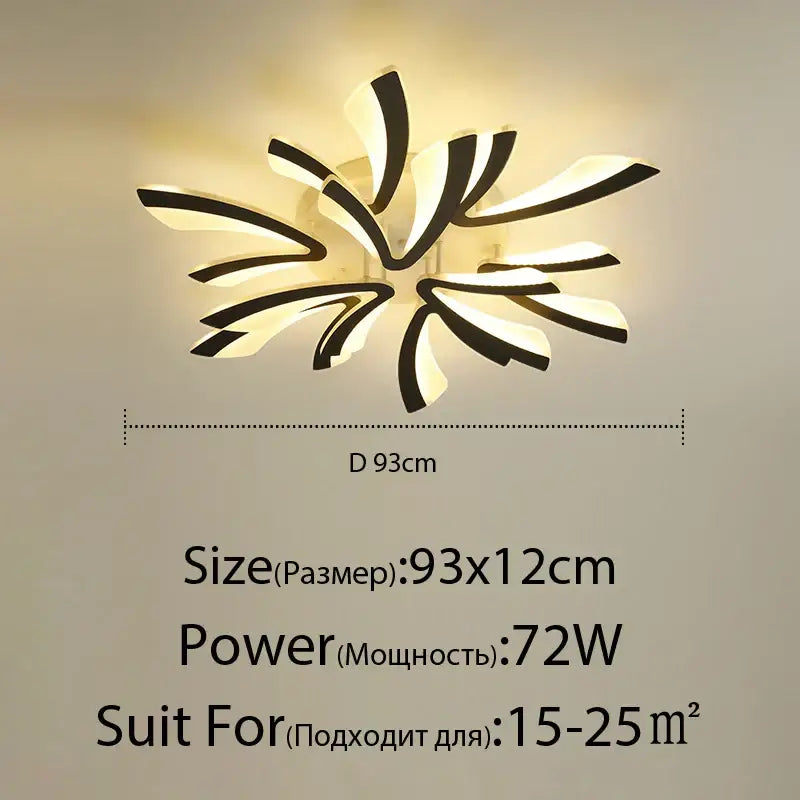 DecorBites™ LED Ceiling Lights Modern Acrylic Luminaria Lampada for Home Indoor Lighting