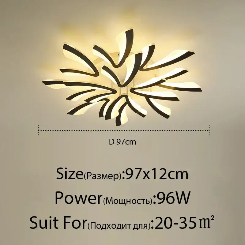 DecorBites™ LED Ceiling Lights Modern Acrylic Luminaria Lampada for Home Indoor Lighting
