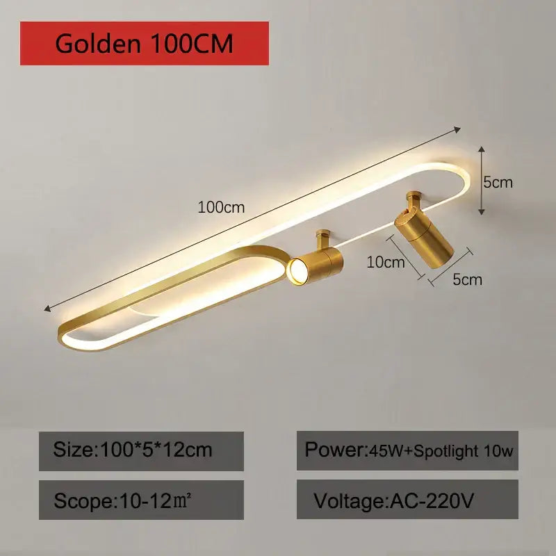 مصابيح سقف LED من DecorBites™: ثريات عصرية لغرفة المعيشة، غرفة النوم، الممر، والرواق.