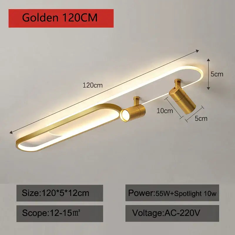 مصابيح سقف LED من DecorBites™: ثريات عصرية لغرفة المعيشة، غرفة النوم، الممر، والرواق.