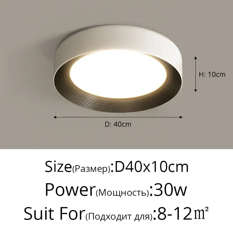 DecorBites™ LED Ceiling Lights: Modern Dimmable Square Circular Indoor Lighting for Bedroom, Balcony, Aisle
