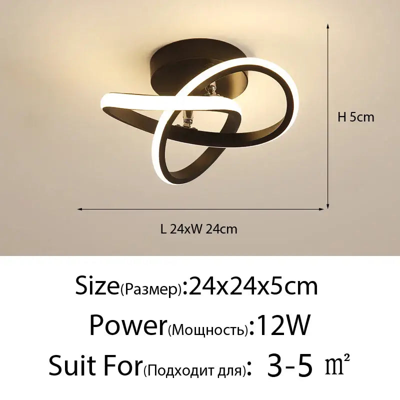 DecorBites™ LED Ceiling Lights: Modern Illumination for Home Living Room Bedroom Aisle Balcony