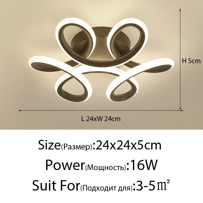 DecorBites™ LED Ceiling Lights: Modern Illumination for Home Living Room Bedroom Aisle Balcony